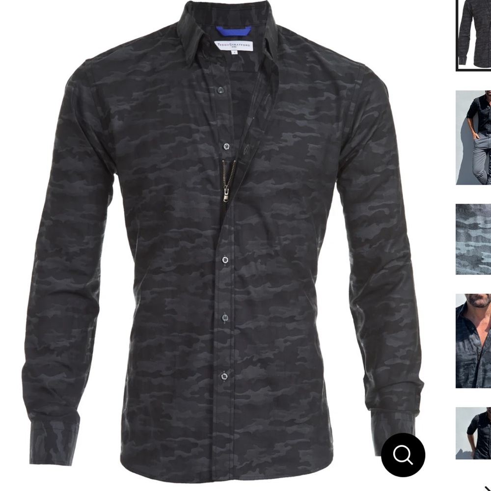 Teddy Stratford Camo Shirt Size 4 (Large)